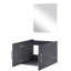 Ensemble de meuble-lavabo simple l 24 po x P 22 po gris foncé avec miroir de 18 po-841090539