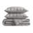 French Flax Gray 100% Linen Garment Washed 3-Piece King/Cal King Quilt Set-114146737-114146742
