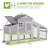 17.1 Square Feet Chicken Coop with Chicken Run For Up To 4 Chickens-1913813011