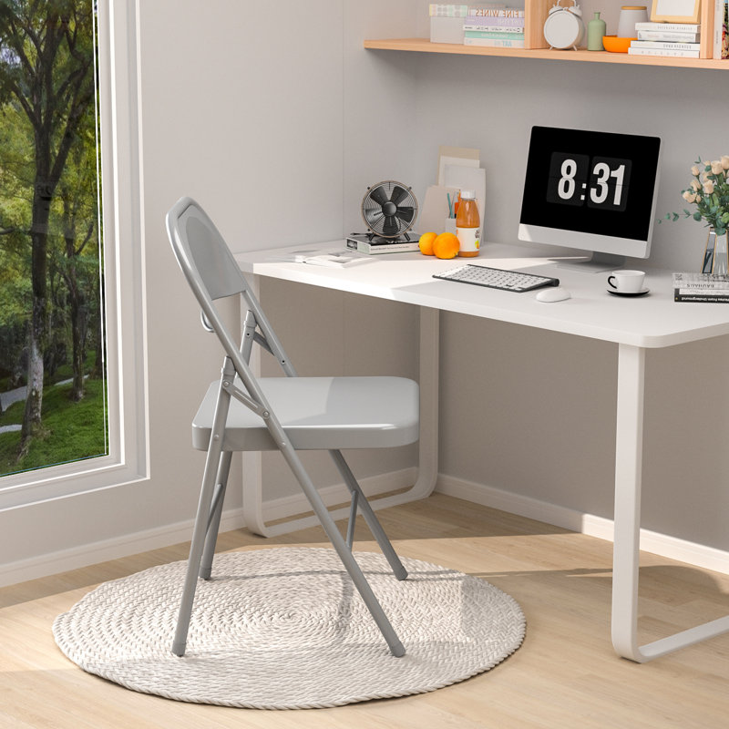 Ensemble de chaises pliantes empilables Marquale, Gris