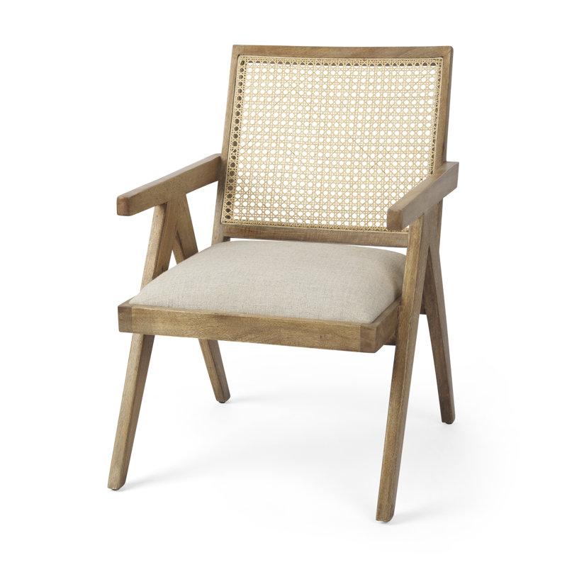 Serefina 21,75 po de large capitonné, Brun clair