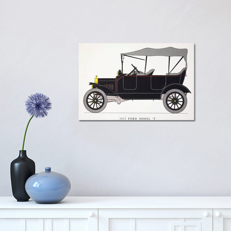 Auto: Model T Ford, 1915 - Wrapped Canvas Print, 20.32 cm H x 30.48 cm W