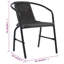 Chaise de patio empilable avec coussin