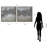 Fog Textured Metallic Hand Painted Canvas Wall Art with Glitter by Martin Edwards