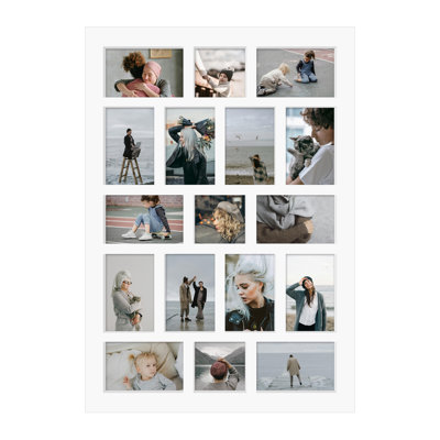 17 Opening Wall Gallery Picture Frame Set, Ash