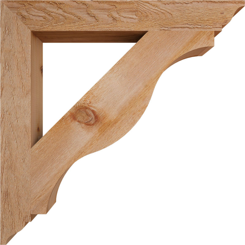 Support traditionnel Funston, H 32 po x l 4 po x P 32 po, Cèdre rouge de l'Ouest, Scié brut