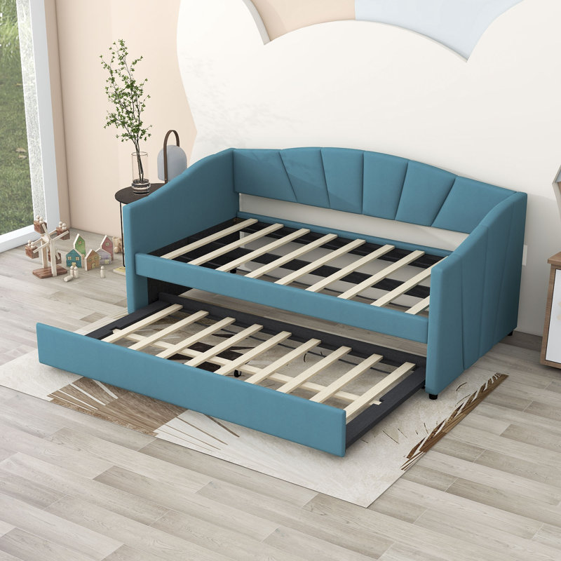 Leonidis Upholstered Daybed, Blue
