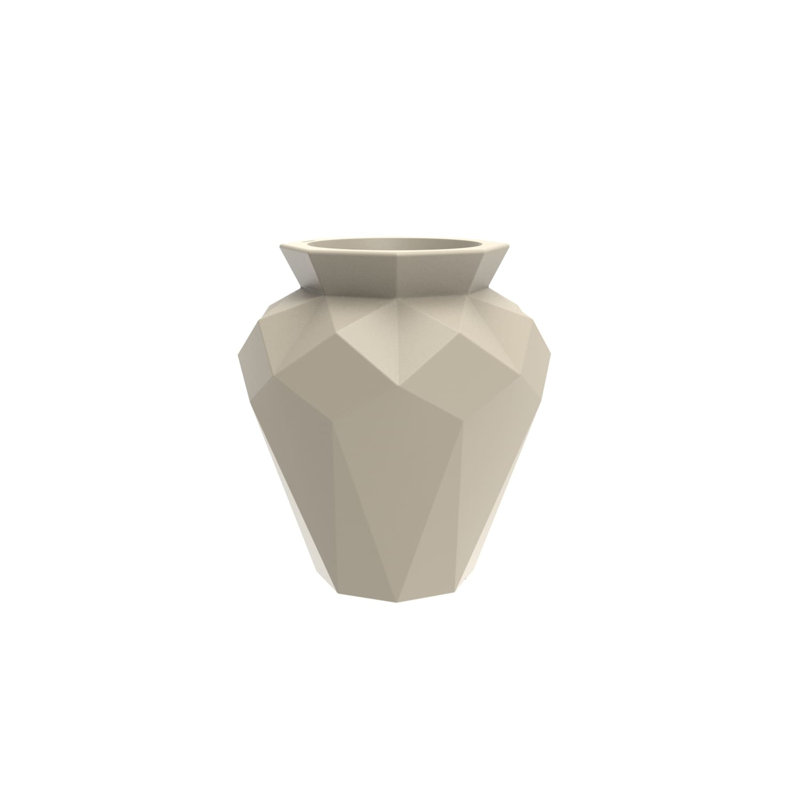 Origami - Hanami Planter, Cream, 47.25" H x 36.25" W x 36.25" D
