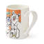 Portmeirion, Mug Meirion - Bright Orange Dogs Tall Mug