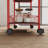 Red 6 Tier Slim Rolling Storage Cart
