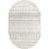 Giannini Geometric Moroccan Area Rug in Gray/ Off White