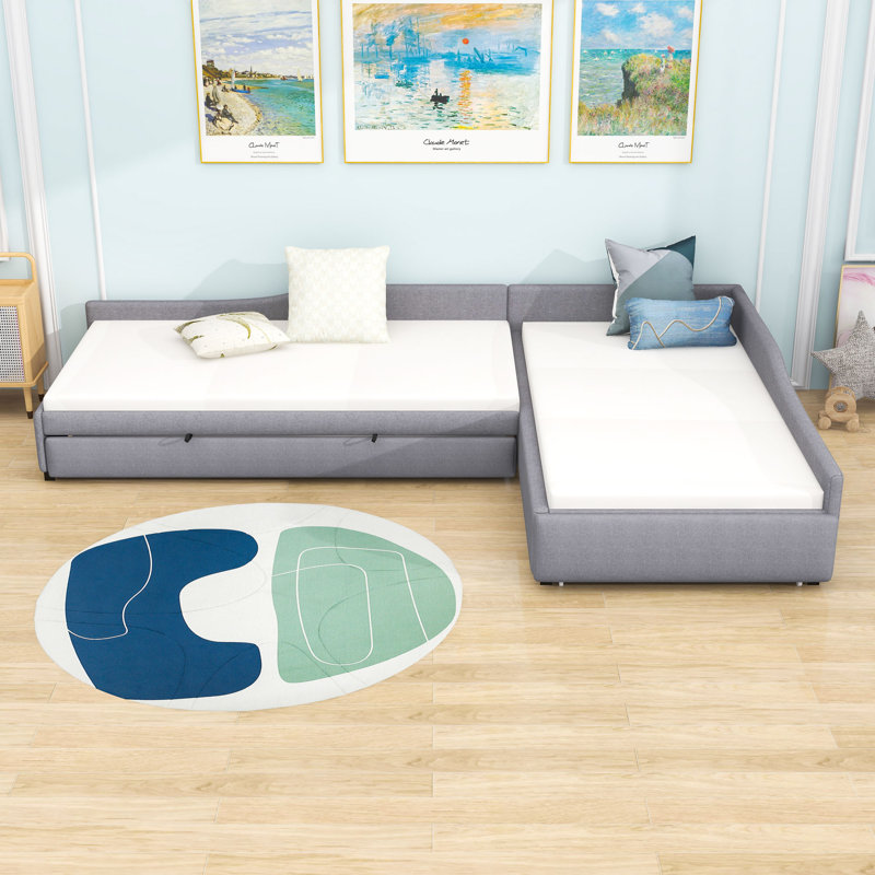Lit de jour simple avec couchette Schock, Grey