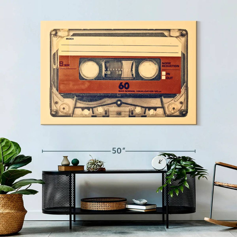 Abarca Retro Compact Cassette, 34" H x 51" W
