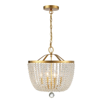 Conway Wrought Iron 4-Light Chandelier