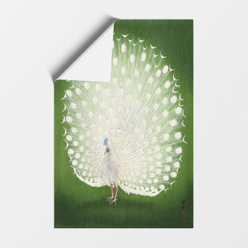 Peacock by Ohara Koson - Frameless Print, 42 cm H x 29.7 cm W