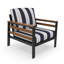 Ensemble de chaise longue d'extérieur et repose-pieds avec coussins Sunbrella-145404875