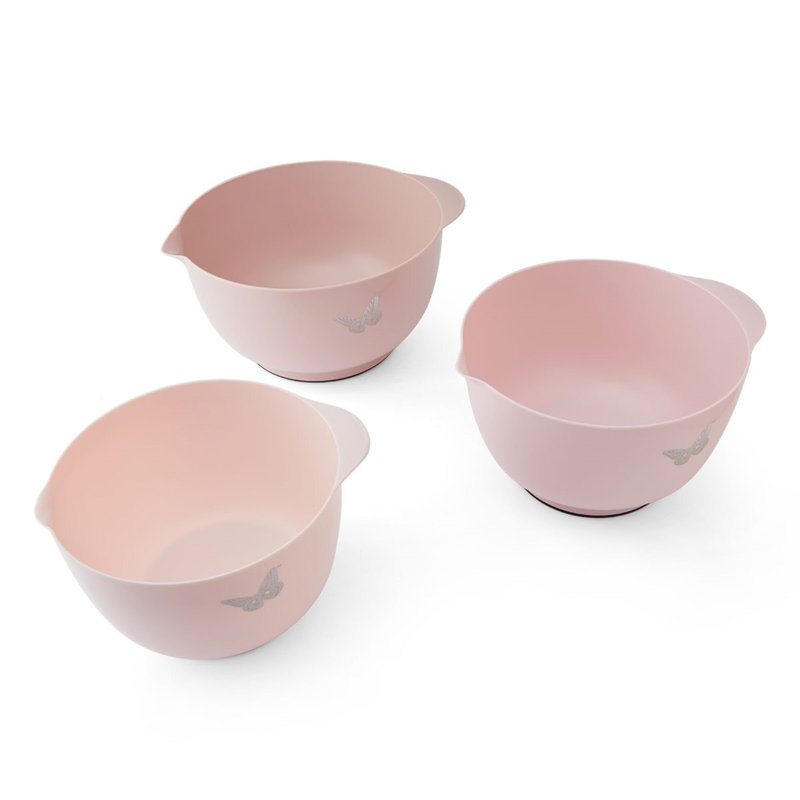 Dolly Parton 3-Piece Mixing Bowl Set, Blush