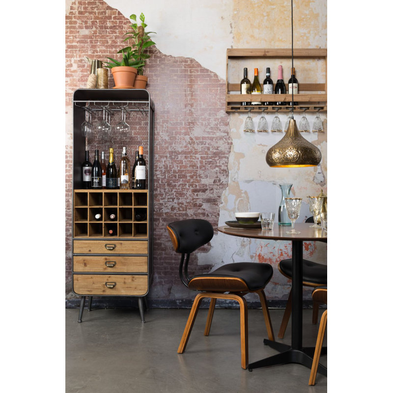 Vino Solid Wood Bar Cabinet