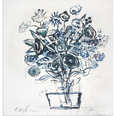" New Flower With Blue "