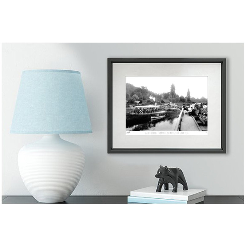 Maidenhead, Entrance To Boulter's Lock 1906 by Francis Frith - Single Picture Frame Print, 28cm H x 36cm W x 2.3cm D