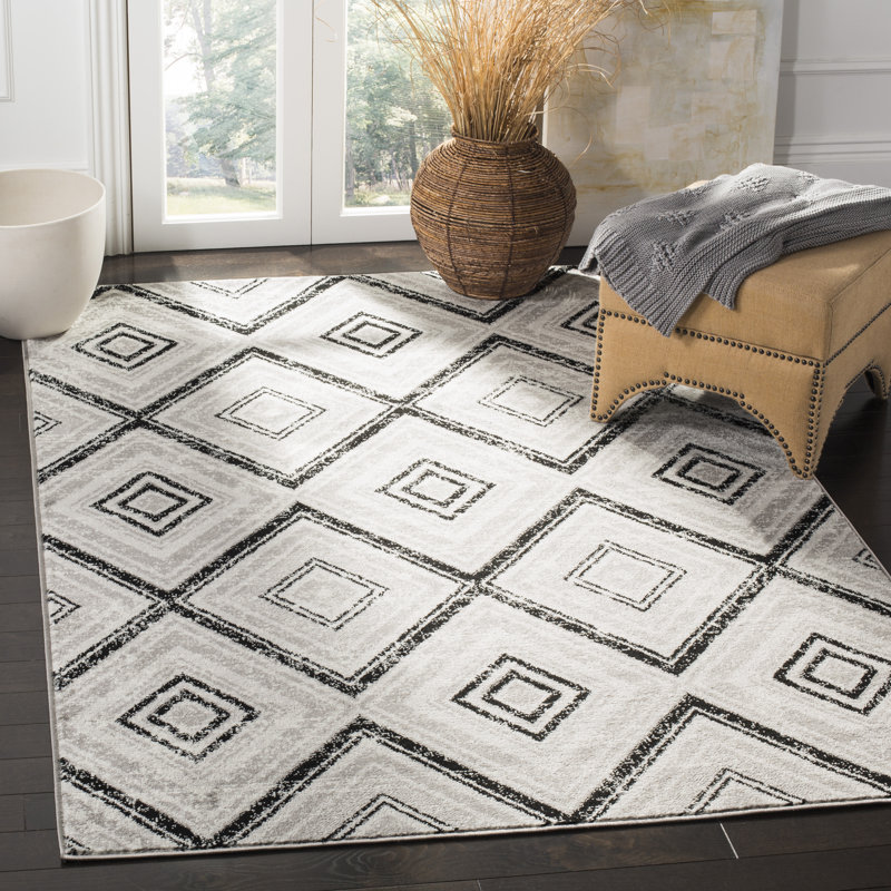 Tapis performance géométrique Coghill, Rectangle 5 pi 1 po x 7 pi 6 po