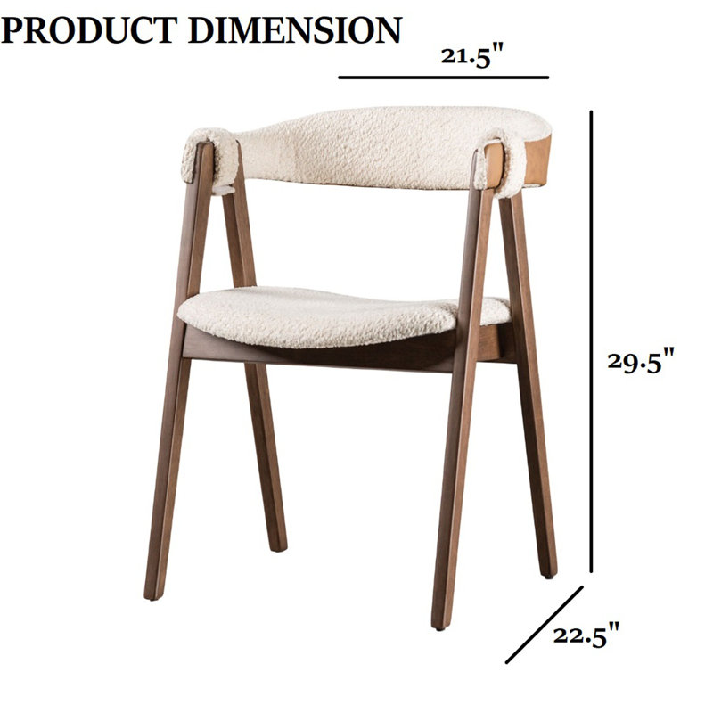 Chaise d'appoint Mid-Century moderne 2 pièces
