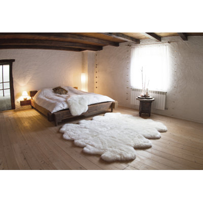  Tapis long en laine de mouton octo ivoire