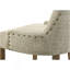 Ensemble de 2 chaises d'appoint en tissu beige et en chêne récupéré Yotam