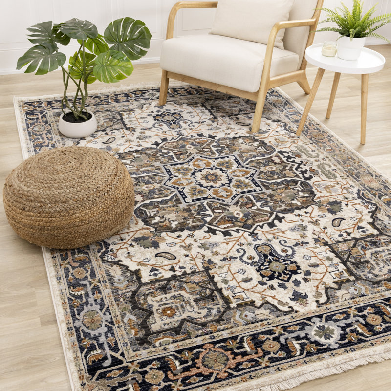 Tapis antidérapant Jovira, Rectangle 5 pi 3 po x 7 pi 10 po