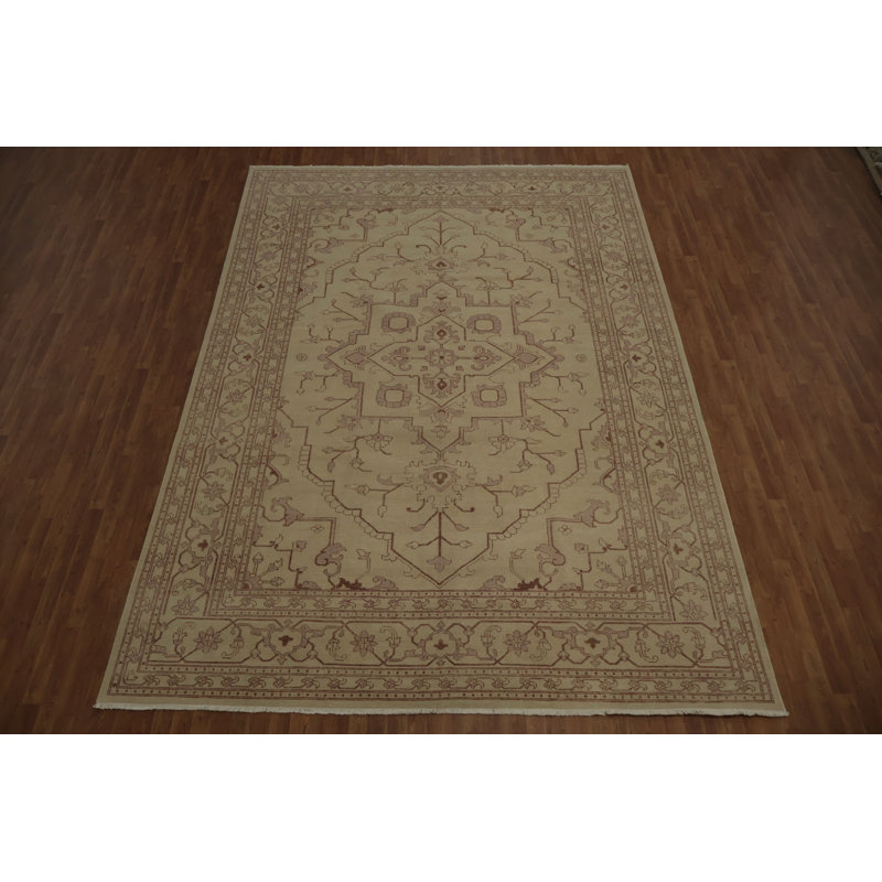Tapis oriental classique 10 x 14 avec motifs harmonieux Peshawar