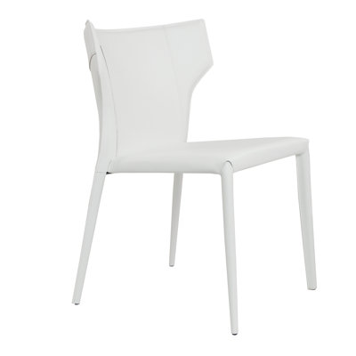 Kendryck Wingback Leather Dining Chair