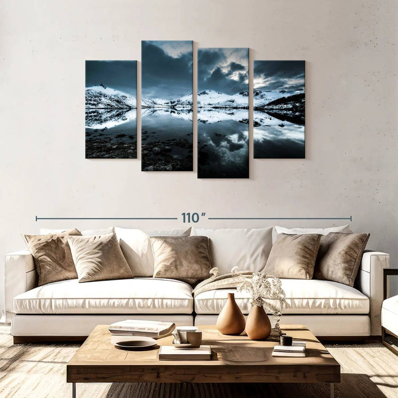 Lac miroir Alvord Lofoten, H 48 po x l 75 po