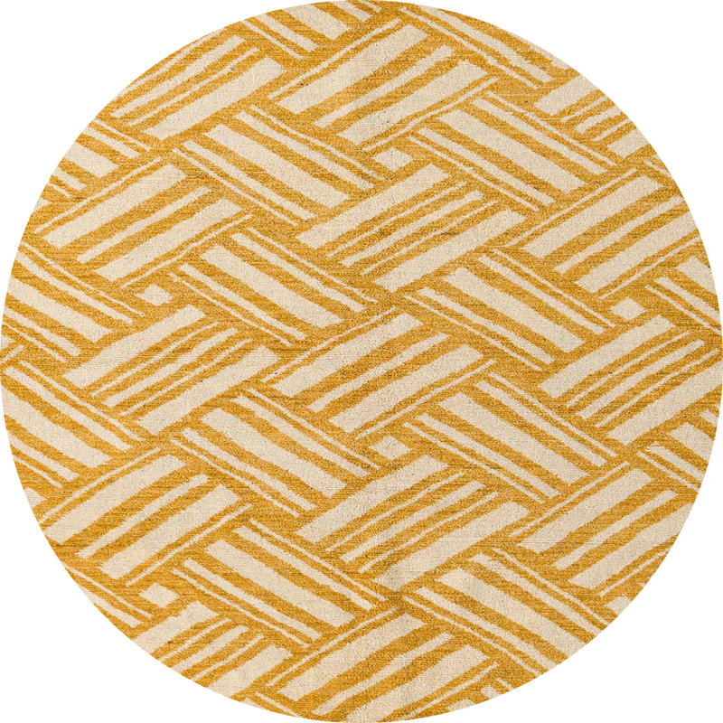 Tapis abstrait et moderne 5241, Rond 6 pi
