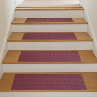 Block-Grip Vinyl Step Mats - 2mm x 36"x 10" - Brown (6pack)