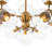 Bold Modern 13-Light Cluster Clear Glass Chandelier