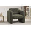 Chaise d'appoint moderne avec accoudoirs rembourrés en sherpa-112384481