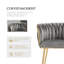 Chaise d'appoint rembourrée en velours Evanni-333893689-316044269