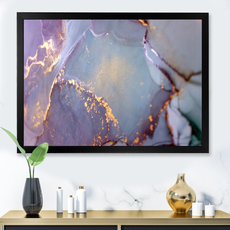 Impression sur toile Glam Golden, Impression noire sur toile encadrée, H 8 po x l 12 po