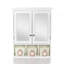 Armoire de rangement de salle de bain, armoires à pharmacie pour salle de bain avec miroir