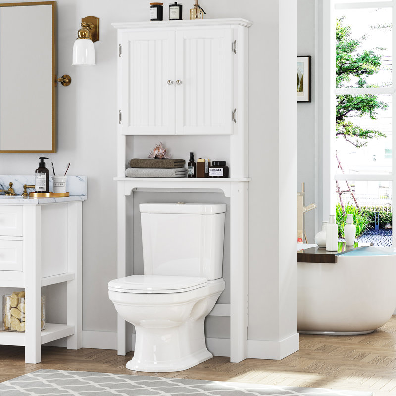 Arrol Freestanding Over The Toilet Storage, White