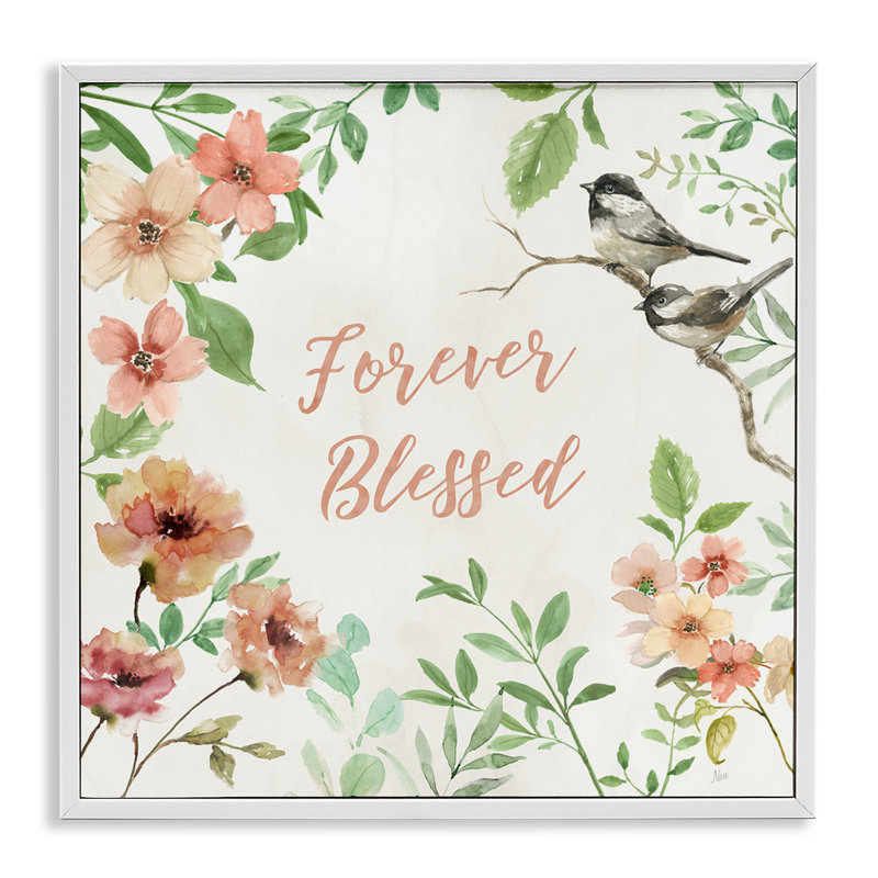 Estampe numérique «Forever Blessed» par Nan, Giclée encadrée blanc bord de mer, H 12 po x l 12 po