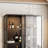 74.8"H Modern China Cabinet With Glass Sliding Doors & LED Lighting
