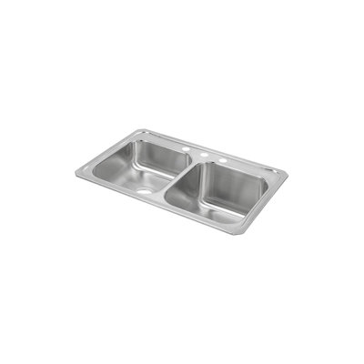 Évier de cuisine à double cuve encastrable L 33 po x l 22 po Celebrity