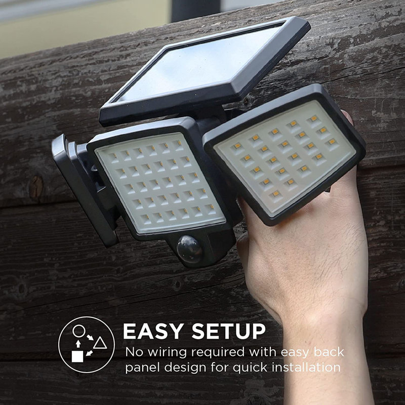 9 Watt LED Battery Operated Flood Light with Motion Sensor