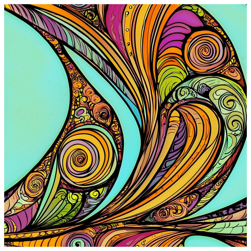 Housse de couette Abstract Bedding Art Eclectic, Lit simple