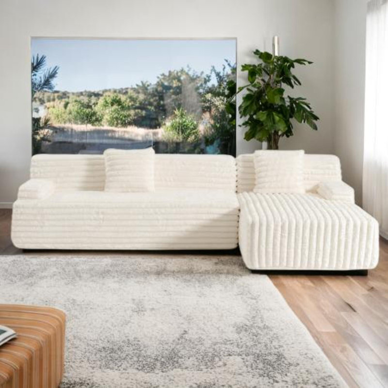 Canapé modulaire Boneless Polyvalent, Beige