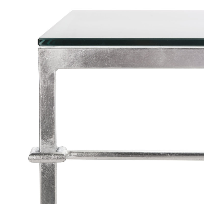 Vera Glass Coffee Table, Silver