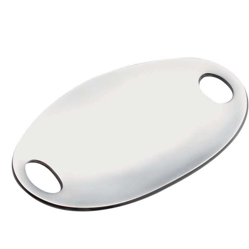 Nambe Pebble Handled Tray 14"X8"