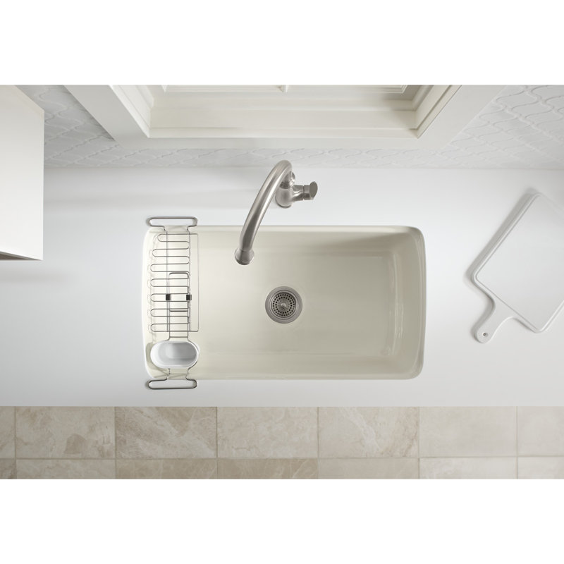 Kitchen Sink Utility Rack, White