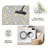 Grey Floral Rug carpet-easy to clean, machine-washable, soft and comfortable; suitable for door mats, kitchens, living rooms, bedrooms, corridors, and laundry areas. Easy to clean, durable carpet for home decoration.-1643704155
